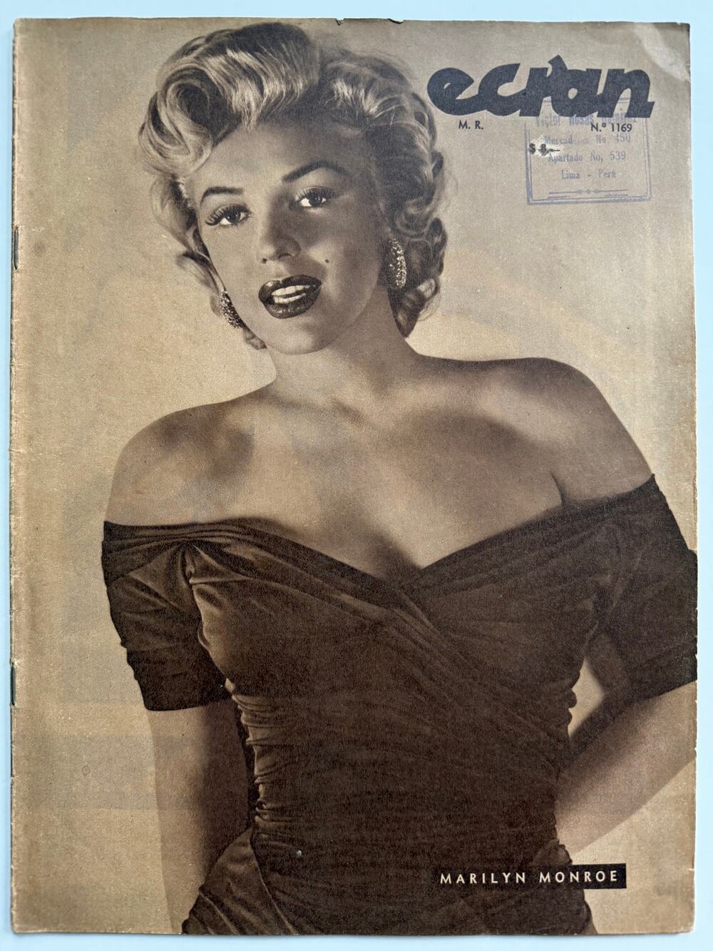 Gorgeous Chile 1953 Marilyn Monroe Magazine Ecran Norma Jean Pinup Playboy